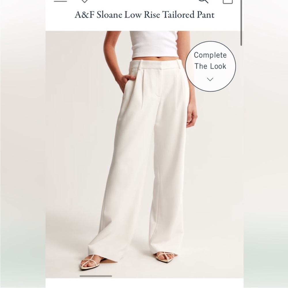 A&F Sloan Low Rise tailored pants | size 10 regular